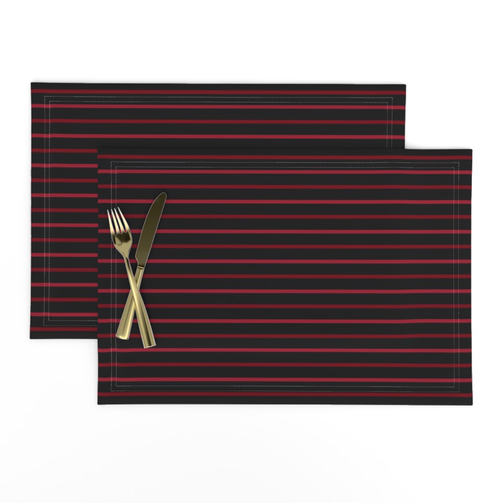 ★ THIN STRIPES ★ Burgundy Red, Black - Large Scale / Collection : Dark Sunshine - Abstract Geometric Prints