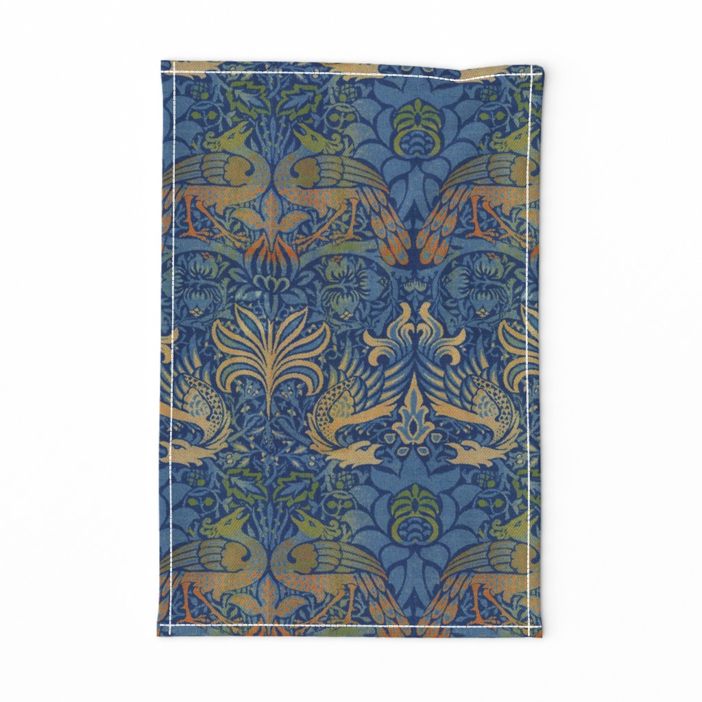 William Morris ~ Peacock and Dragon ~ Bright Original  