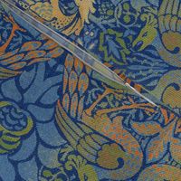 William Morris ~ Peacock and Dragon ~ Bright Original  