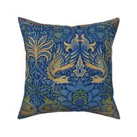 William Morris ~ Peacock and Dragon ~ Bright Original  