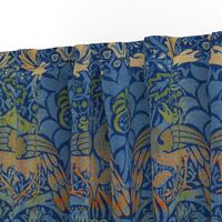 William Morris ~ Peacock and Dragon ~ Bright Original  