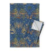 William Morris ~ Peacock and Dragon ~ Bright Original  