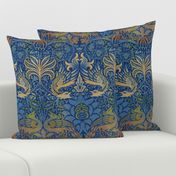 William Morris ~ Peacock and Dragon ~ Bright Original  