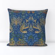 William Morris ~ Peacock and Dragon ~ Bright Original  