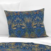 William Morris ~ Peacock and Dragon ~ Bright Original  