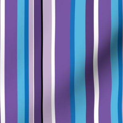 Monster Stripes Coordinate in Purple and Blue