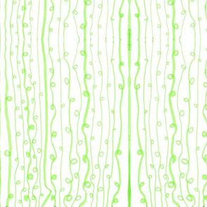 Loopy Green Minimalist Stripes