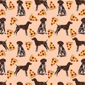 german shorthaired pointer (Small) pizza fabric pointer dog design 
