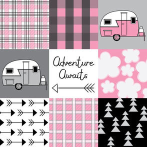 adventure awaits pink trailers