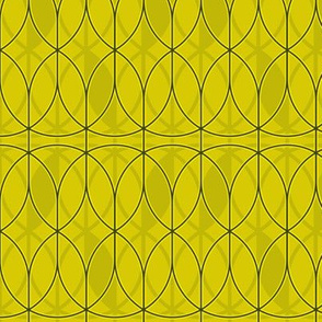 curved abstract yellow