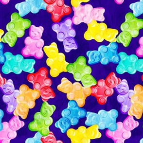 Gummy bears - tossed candy - blue - LAD19