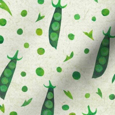Peas Pods and Pea Shells PaperCut Pattern -  Large Scale