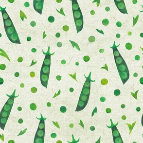 Peas Pods and Pea Shells PaperCut Pattern -  Large Scale