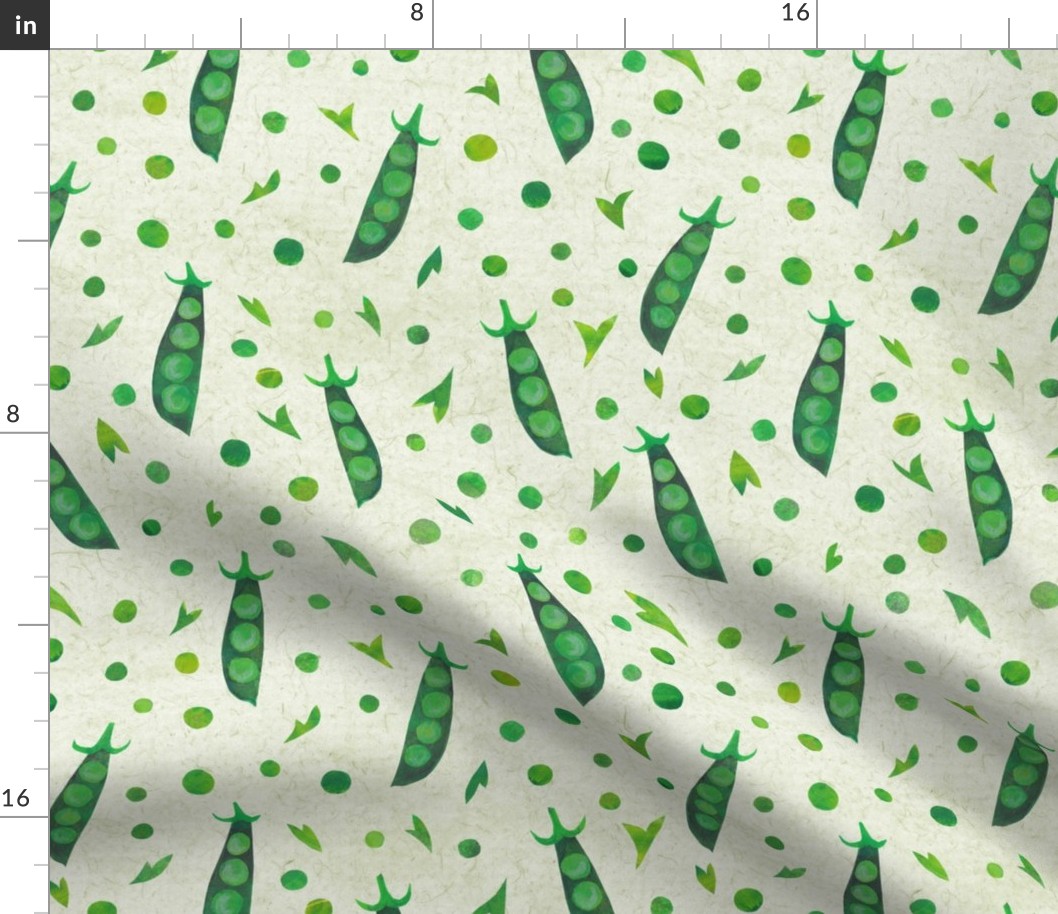 Peas Pods and Pea Shells PaperCut Pattern -  Large Scale