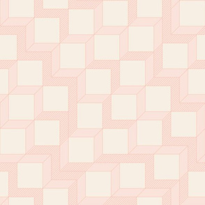 Abstract Cubes Pink