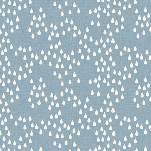 denim blue raindrops scattered rain drops winter showers