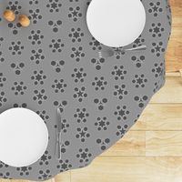 Abstract Minimalism Hexagons in Grey