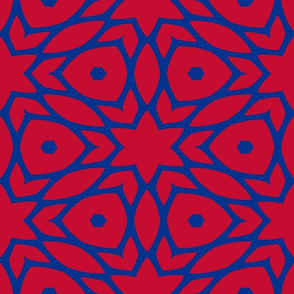 The Red and the Blue: Geometric Garden