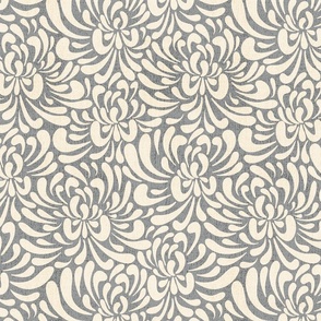 Abstract chrysanthemum - grey