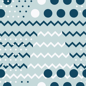 Chevron and Dots Design seamless pattern background