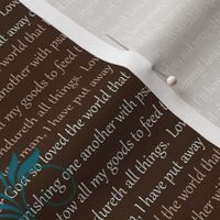 Bible Verses Tote Fabric