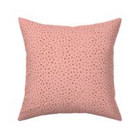 Little spots and speckles panther animal skin abstract minimal dots in pink copper SMALL