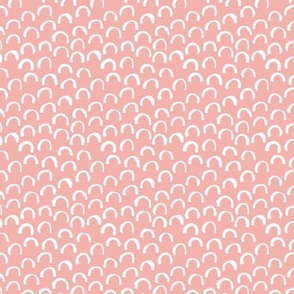 Minimal abstract curve design textures melon coordinate pink white