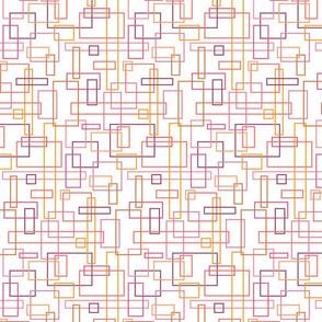 Geometric abstract minimalist interlocking rectangles