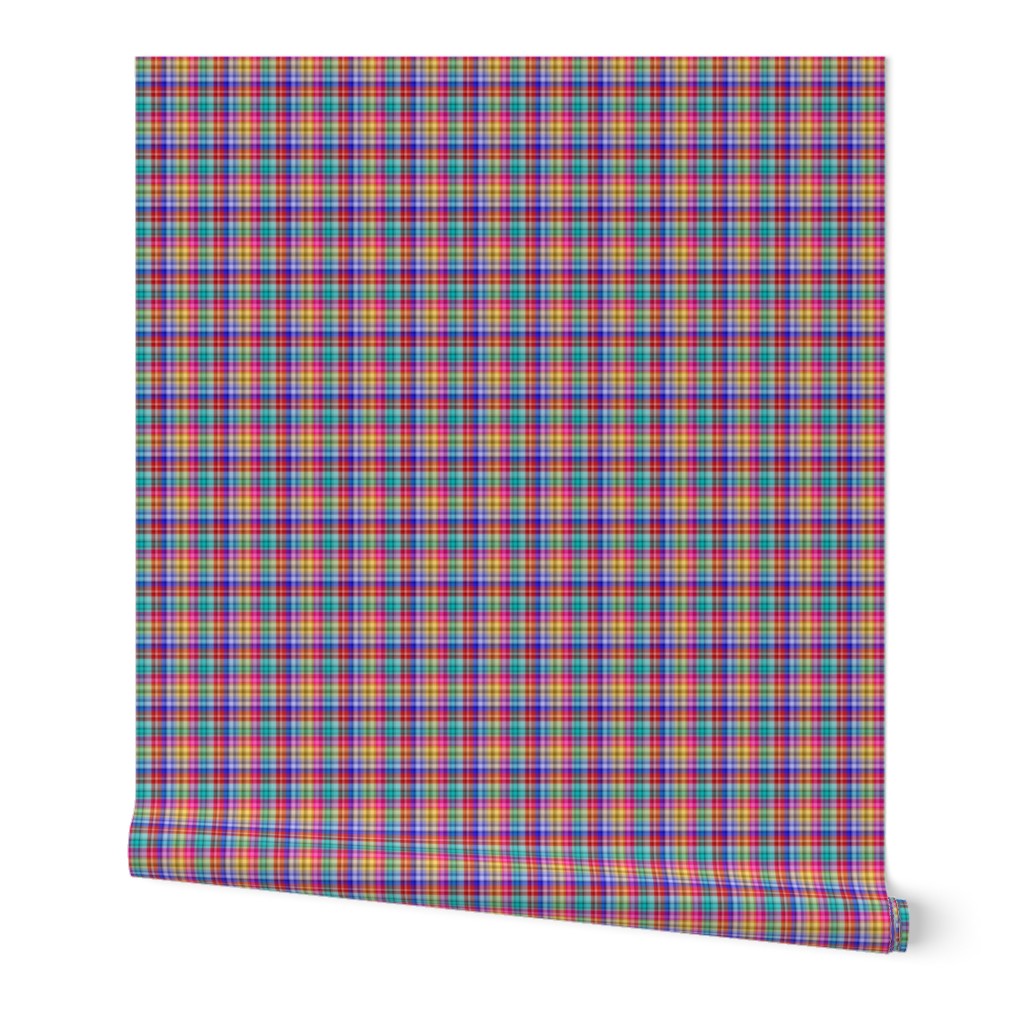 Mini Prints: Multicolor Plaid of Joy