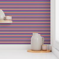 Mini Prints: Multicolor Stripes of Joy - Horizontal