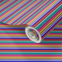 Mini Prints: Multicolor Stripes of Joy - Horizontal