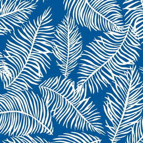 Foliage Blue White