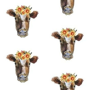 Summer Sunflower Cows