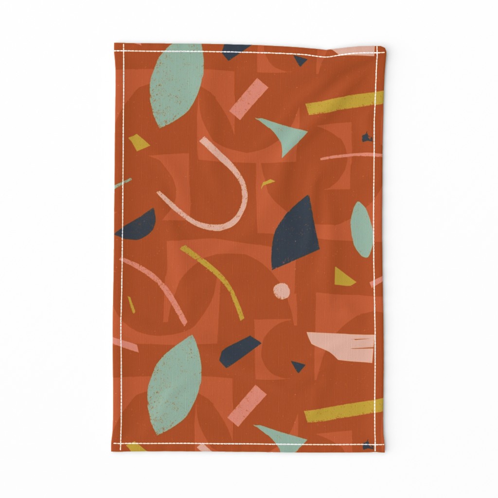 Medium Retro Modern Bits M+M Ginger by Friztin