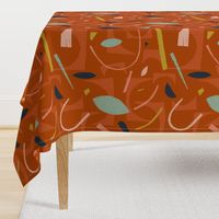 Medium Retro Modern Bits M+M Ginger by Friztin