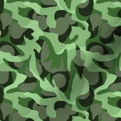 Jungle Camouflage Camo in Greens