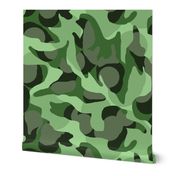 Jungle Camouflage Camo in Greens