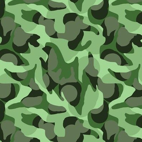 Jungle Camouflage Camo in Greens