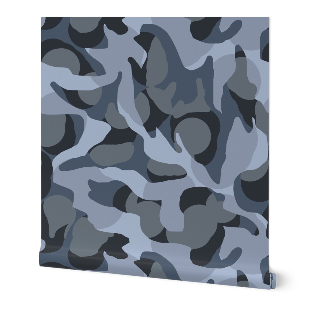 Urban Camouflage Camo in Blue Grays