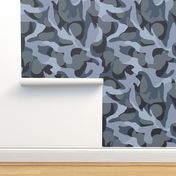 Urban Camouflage Camo in Blue Grays