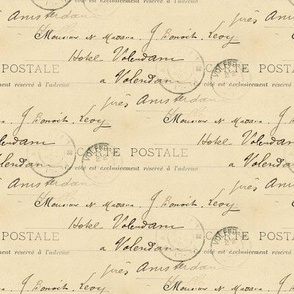 French Vintage Handwriting Postcard