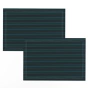 ★ THIN STRIPES ★ Teal, Black - Small Scale / Collection : Dark Sunshine - Abstract Geometric Prints