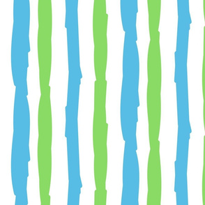 Paper Straws in Blue Tide & Bright Green