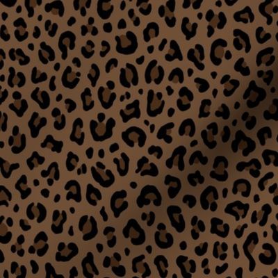 ★ LEOPARD PRINT in BROWN ★ Small Scale / Collection : Leopard spots – Punk Rock Animal Print