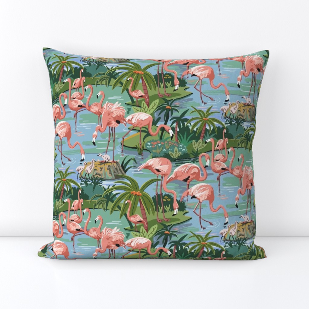 Flamingo Lagoon 10 inch