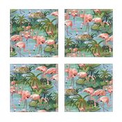 Flamingo Lagoon 10 inch