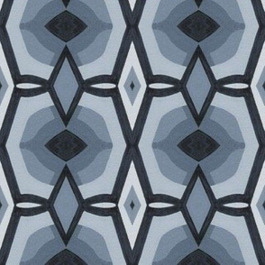 Cool Gray Diamonds Abstract Minimalism