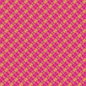 Mini Prints: Hot Pink Zig-Zag Mini Plaid