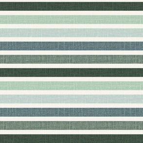 1" stripes green stripes retro stripes horizontal stripes natural linen look green
