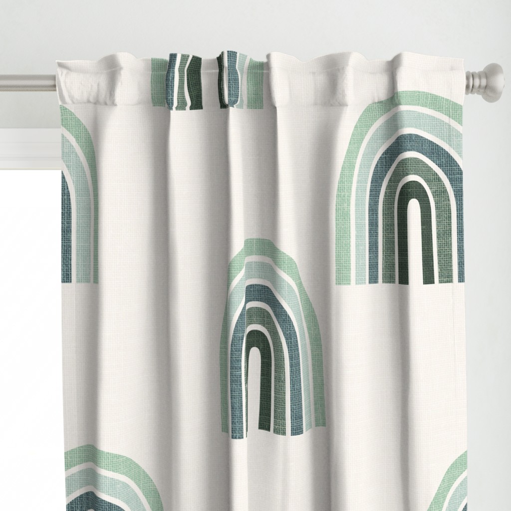 EXTRA jumbo // scattered Curtain Panel | Spoonflower